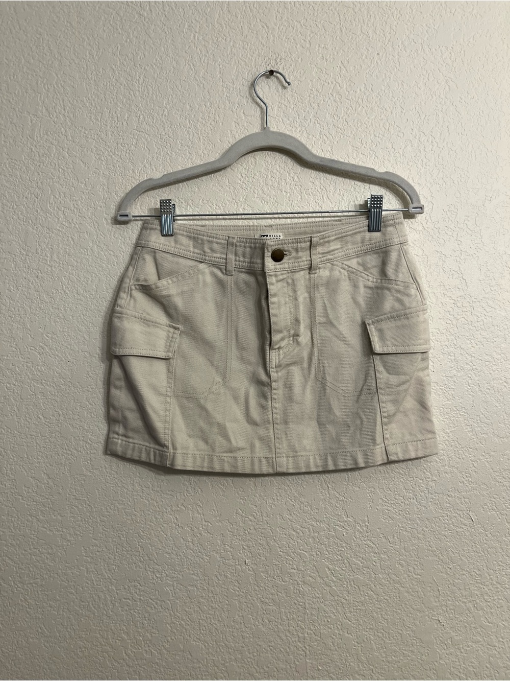 Y2K utility mini skirt billabong Pocket Women’s Shorts - Cream